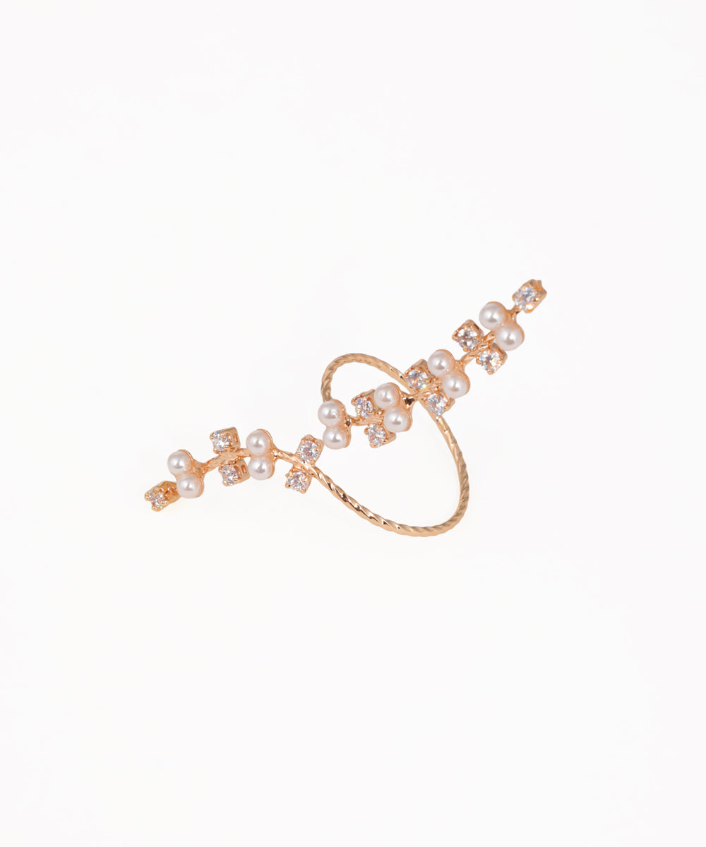 Sophisticated Wrap Ring with Flowing Embellishments | Stylika