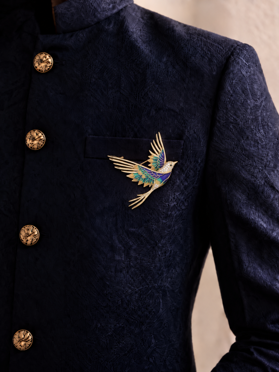 Flying Bird Statement Brooch | Stylika