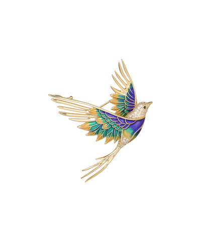 Flying Bird Statement Brooch | Stylika