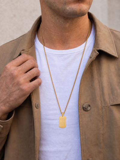 ID Tag Pendant Necklace | Stylika
