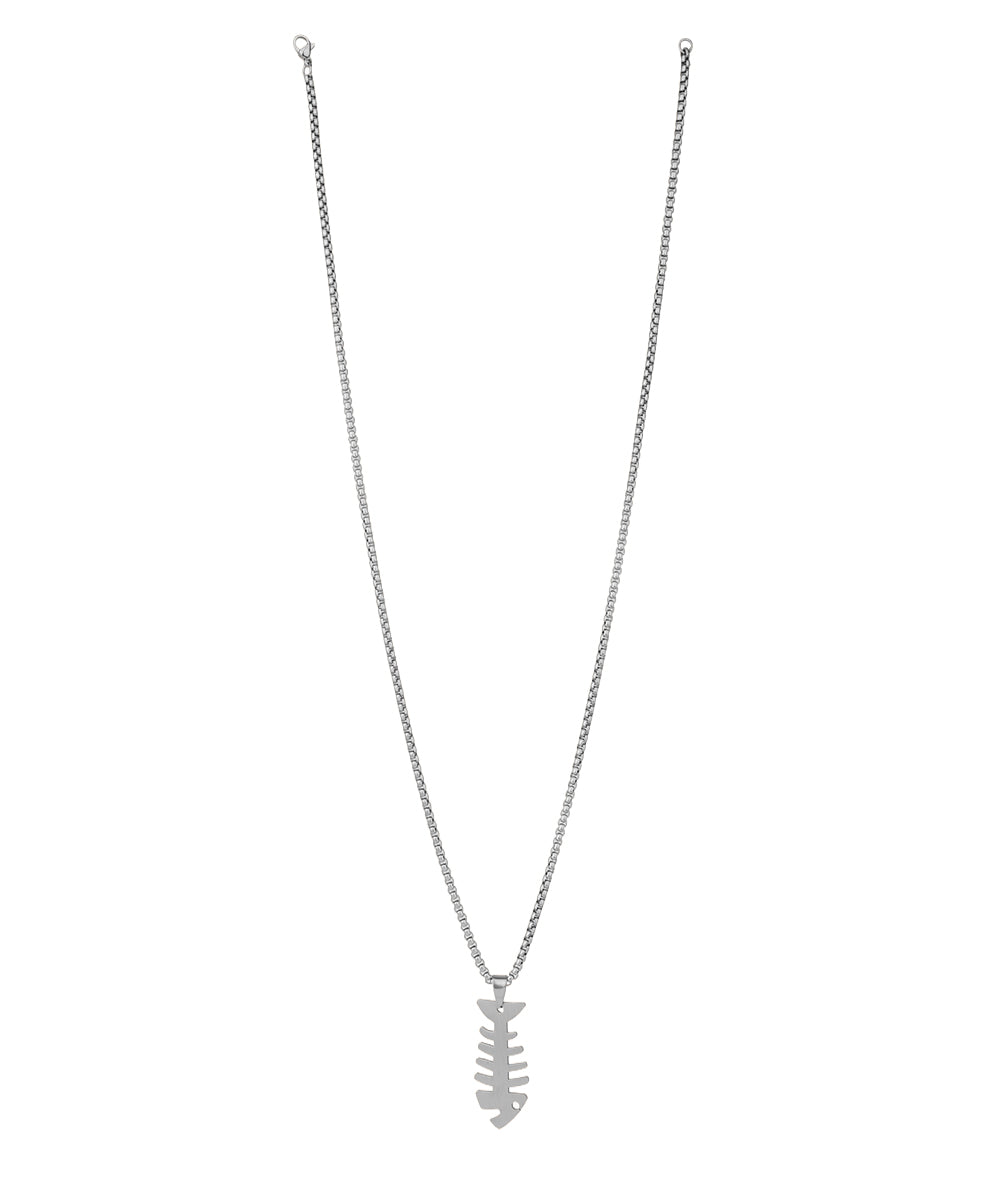 Fishbone Pendant Necklace | Stylika