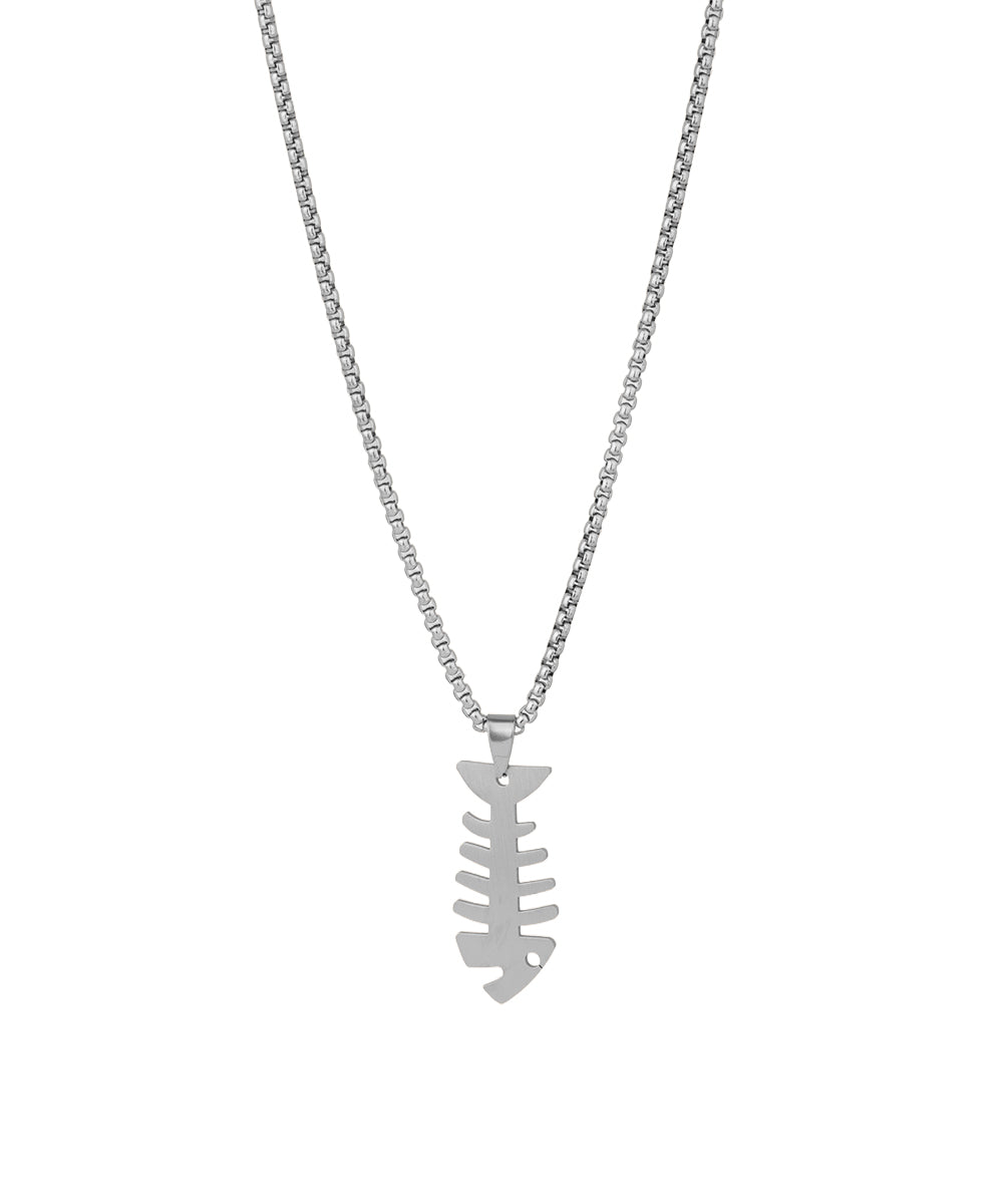 Fishbone Pendant Necklace | Stylika