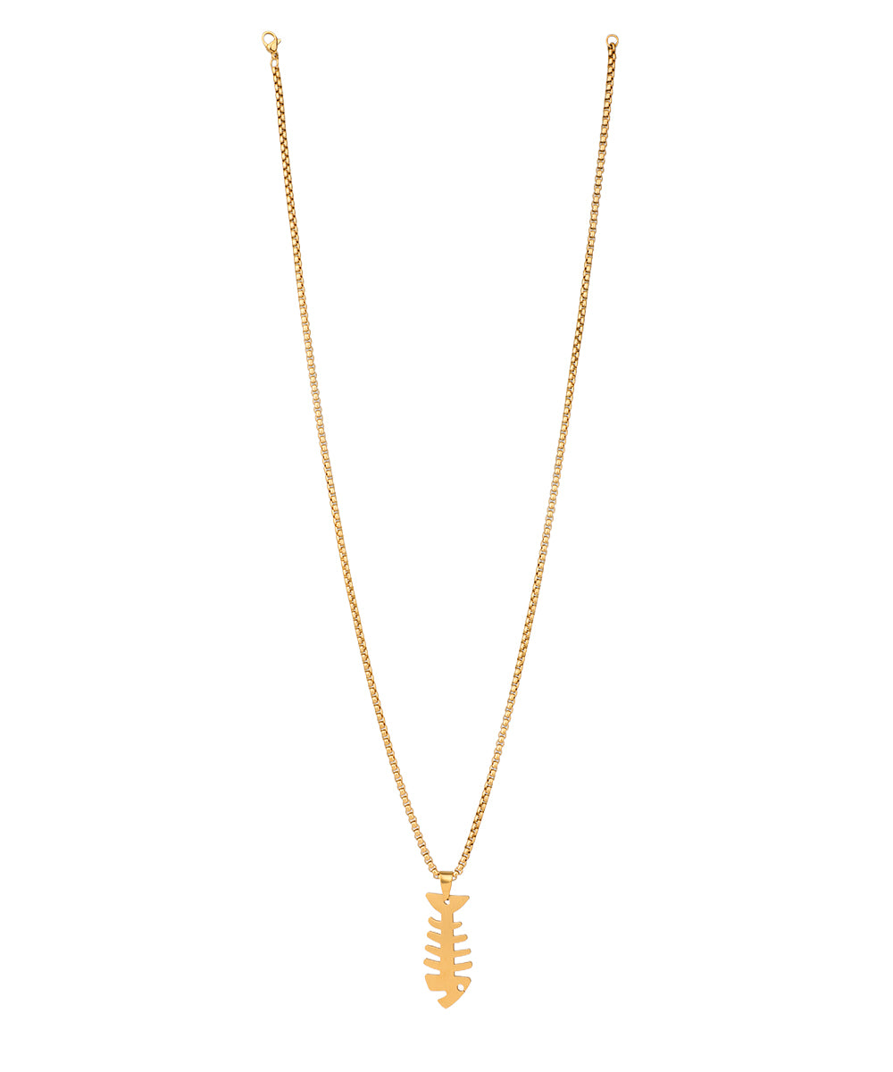 Fishbone Pendant Necklace | Stylika