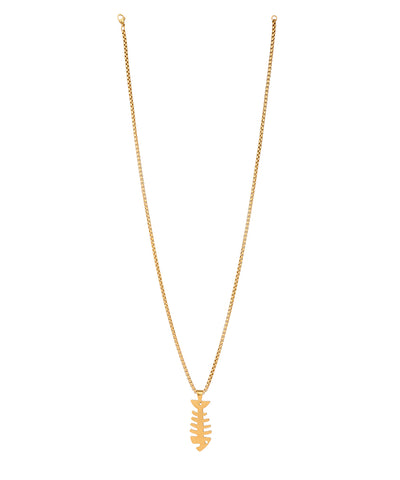 Fishbone Pendant Necklace | Stylika