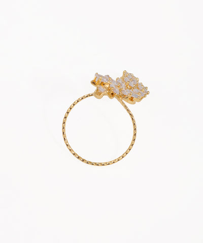 Nature-Inspired Sparkle Full Finger Adjustable Ring | Stylika