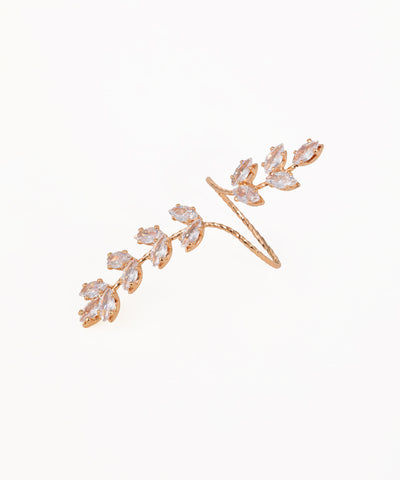 Nature-Inspired Sparkle Full Finger Adjustable Ring | Stylika