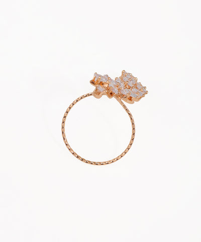 Nature-Inspired Sparkle Full Finger Adjustable Ring | Stylika