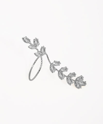 Nature-Inspired Sparkle Full Finger Adjustable Ring | Stylika