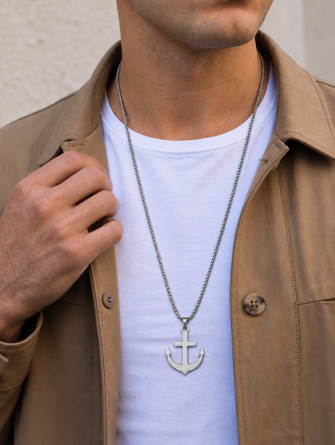 Anchor Pendant Necklace | Stylika