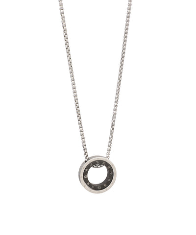 Dual-Tone Bearing Pendant Necklace | Stylika