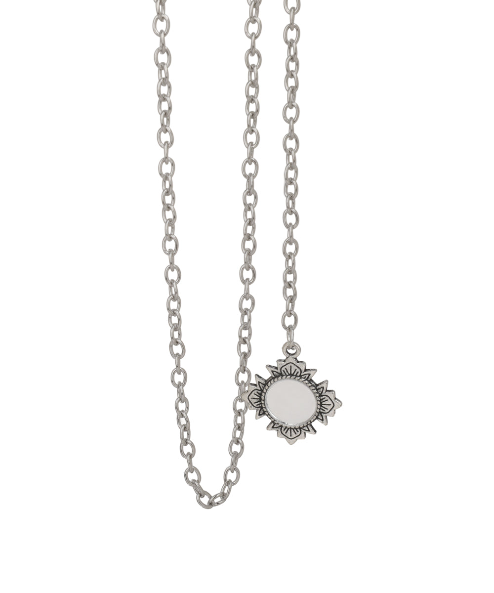 Floral Mirror Motif Ox Waist Chain | Stylika