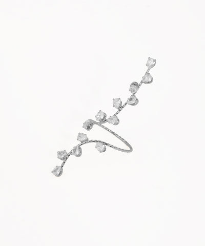 Artisan-Crafted Sparkling Vine Wrap Statement Ring | Stylika