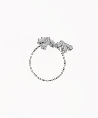 Artisan-Crafted Sparkling Vine Wrap Statement Ring | Stylika