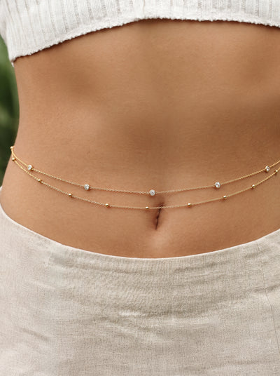 Beaded Double-Layer Waist Chain | Stylika