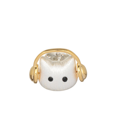 Cat With Headphone Brooch | Stylika