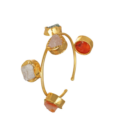 Five Stone Open Cuff Bracelet | Stylika