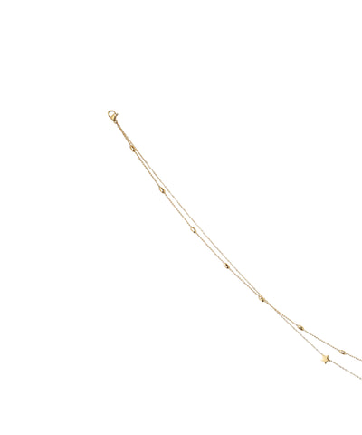 Minimalist Star & Bead Layered Waist Chain with Extender | Stylika
