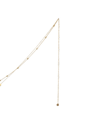 Minimalist Star & Bead Layered Waist Chain with Extender | Stylika