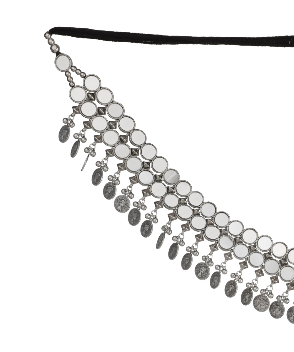 Coin and Mirror Embellished Ox Waist Chain | Stylika