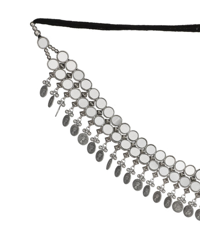 Coin and Mirror Embellished Ox Waist Chain | Stylika