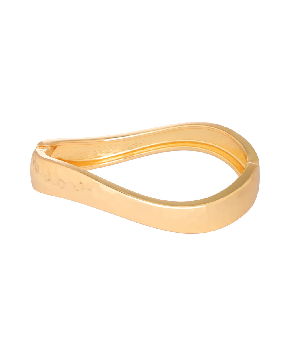 Twisted Wave Bangle Bracelet | Stylika