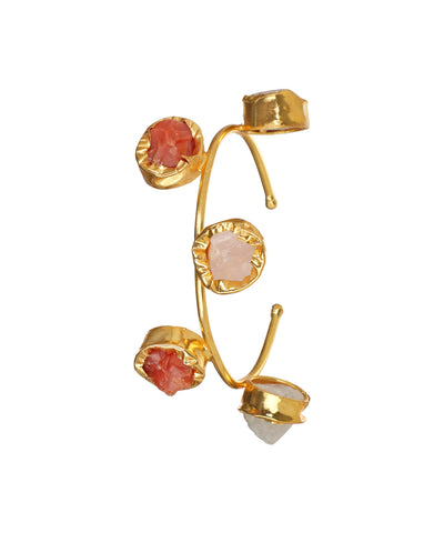 Five Stone Open Cuff Bracelet | Stylika