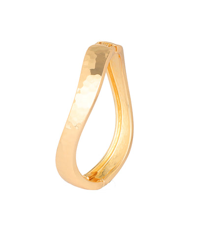 Twisted Wave Bangle Bracelet | Stylika