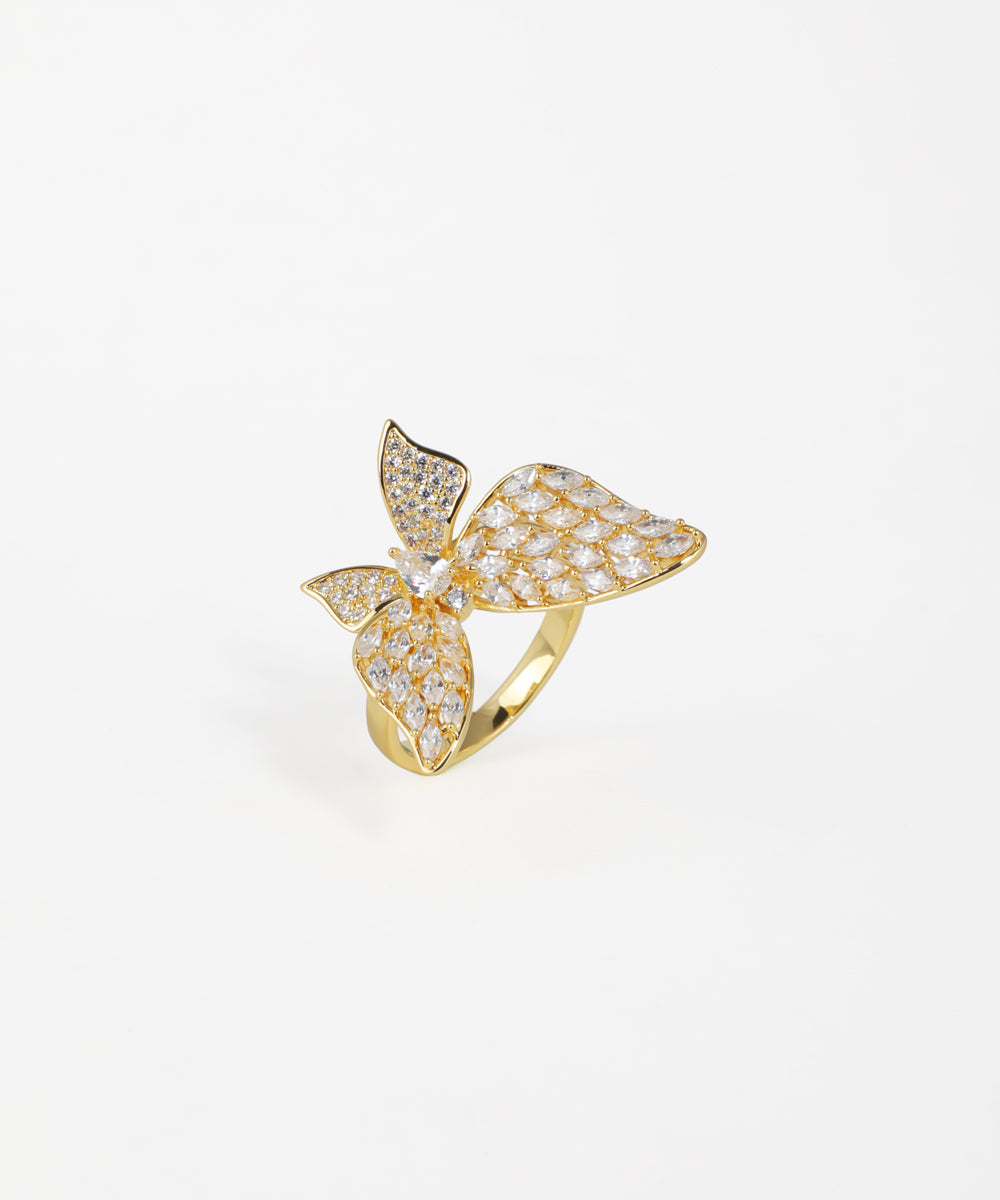Marquise Wing Butterfly Statement Ring | Stylika
