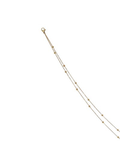 Delicate Layered Beaded Waist Chain with Heart Charm | Stylika