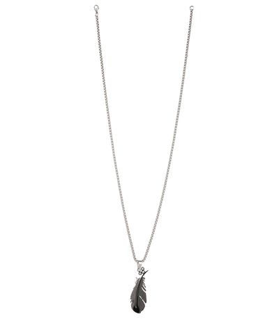 Split Feather Pendant Necklace | Stylika