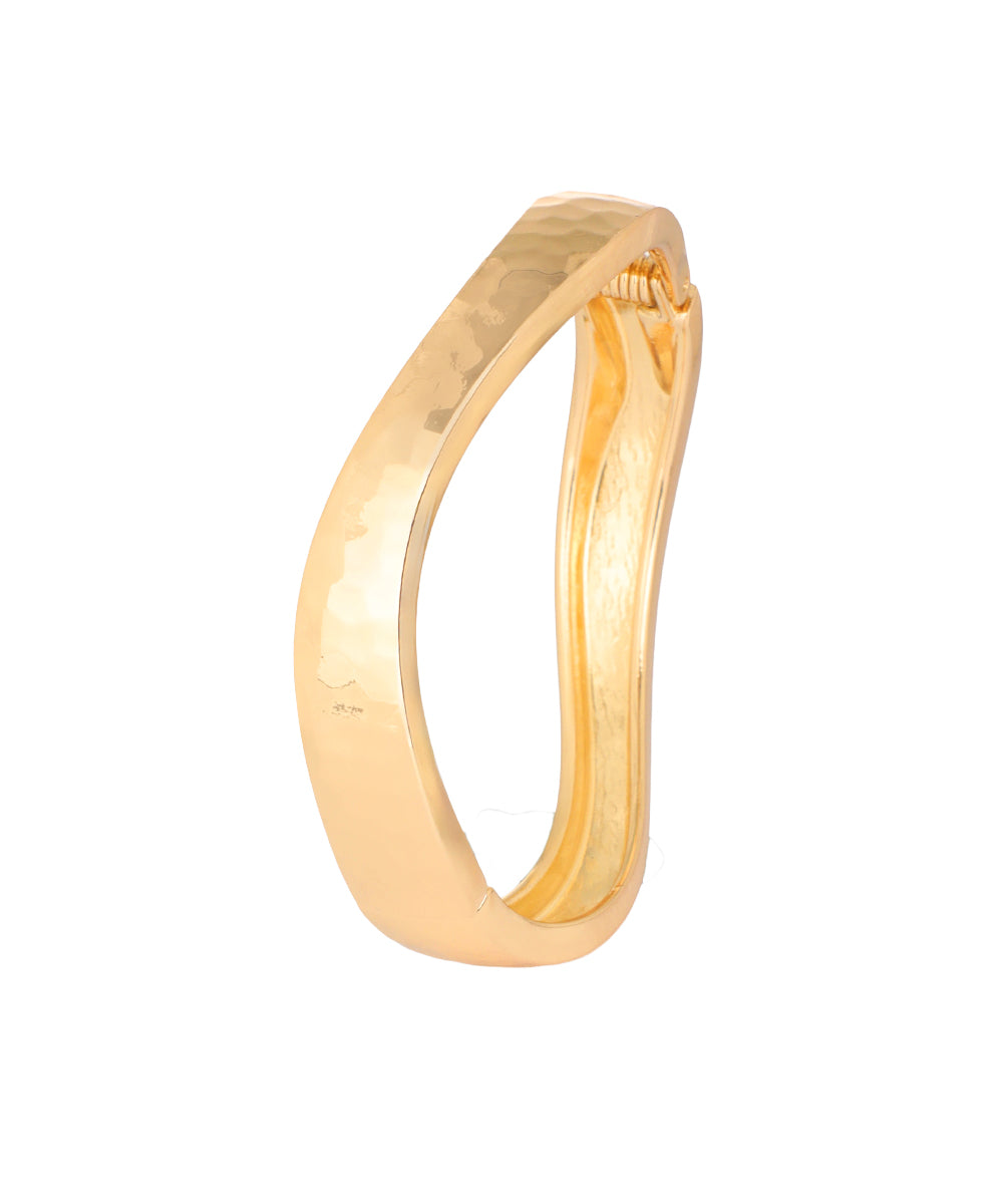 Twisted Wave Bangle Bracelet | Stylika