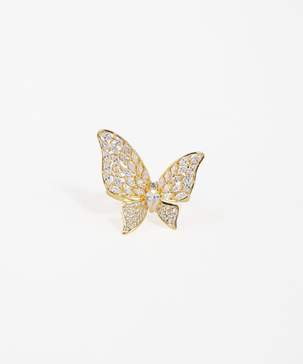 Marquise Wing Butterfly Statement Ring | Stylika