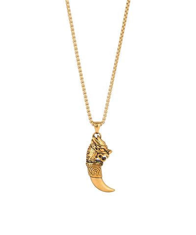 Fang Crest Pendant Necklace | Stylika