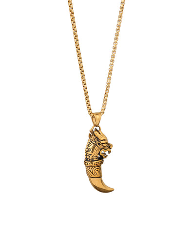 Fang Crest Pendant Necklace | Stylika