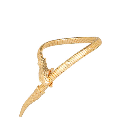 Serpent Head Flexible Bangle Bracelet | Stylika
