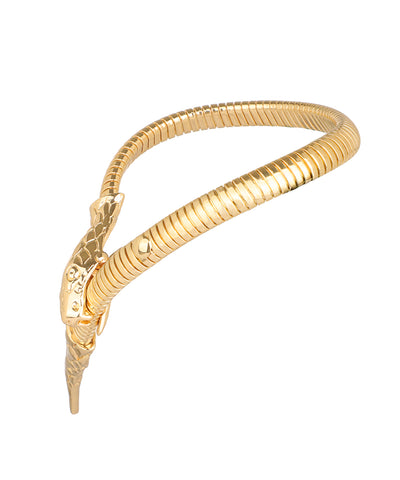 Serpent Head Flexible Bangle Bracelet | Stylika