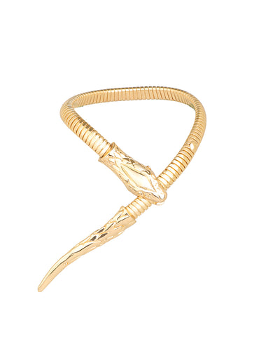 Serpent Head Flexible Bangle Bracelet | Stylika