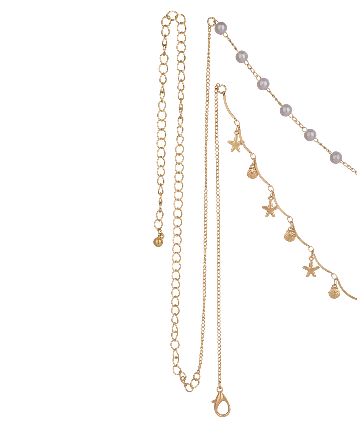Layered Star and Shell Motif Waist Chain | Stylika