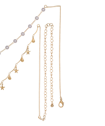 Layered Star and Shell Motif Waist Chain | Stylika