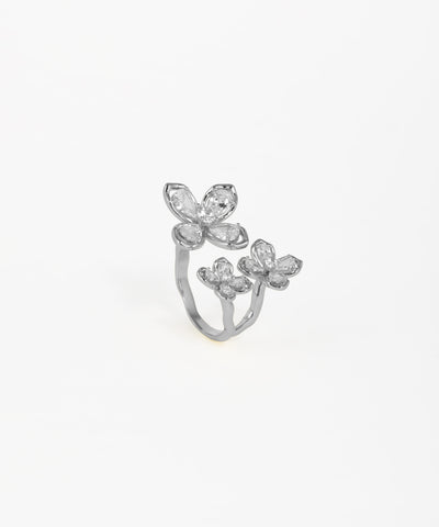 Triple Butterfly Open Statement Ring | Stylika
