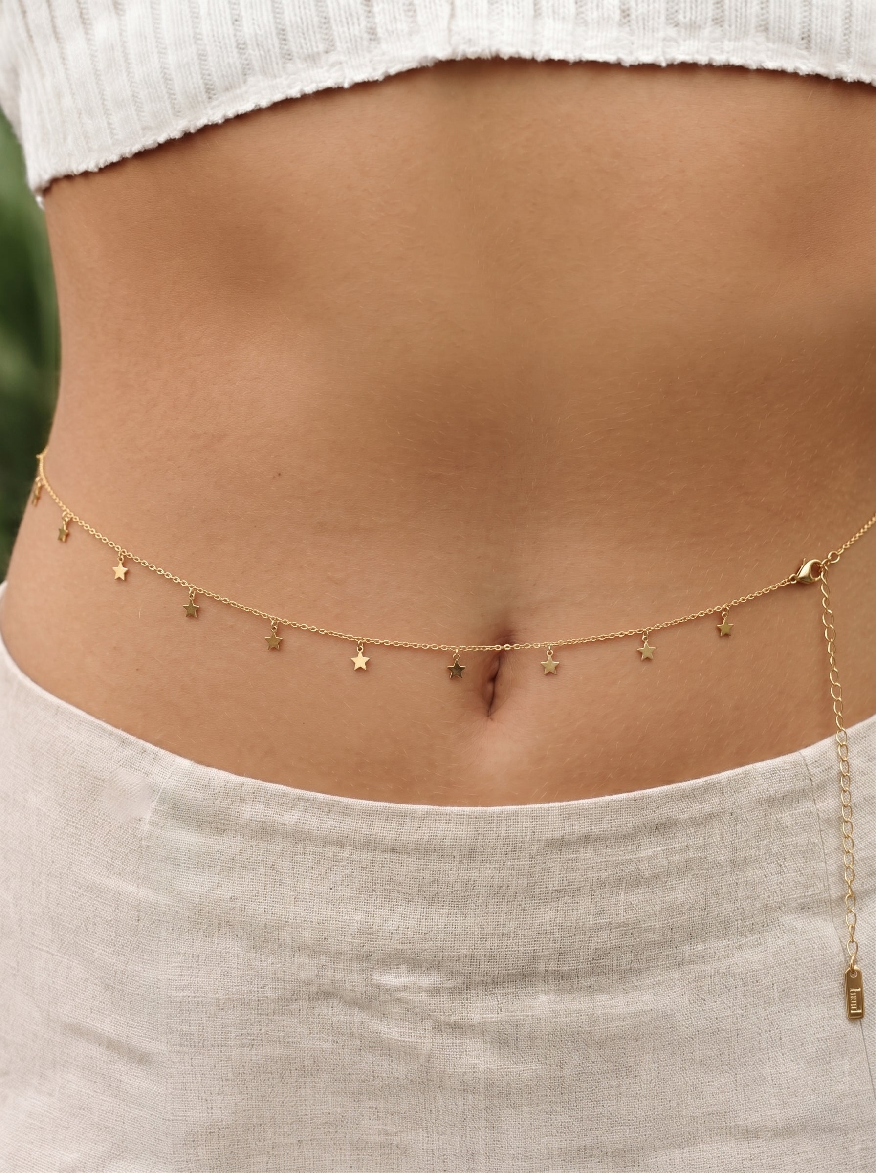 Dainty Disc Embellished Waist Chain | Stylika