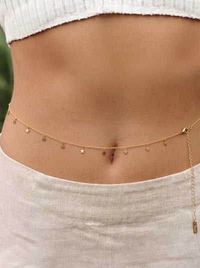 Dainty Disc Embellished Waist Chain | Stylika