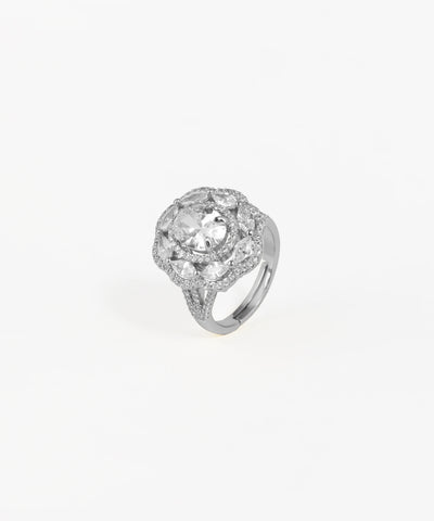 Marquise Halo Cluster Statement Ring | Stylika