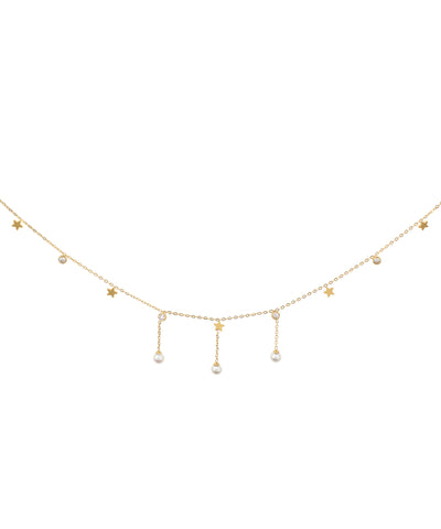 Dainty Star & Stone Charm Adjustable Waist Chain | Stylika