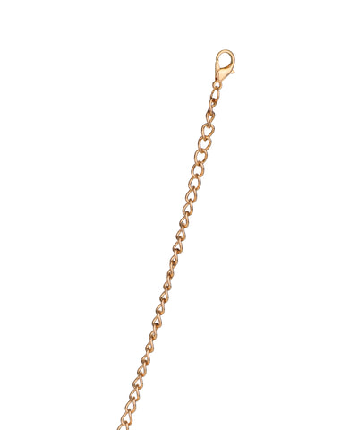 Layered Leaf and Crystal Waist Chain | Stylika