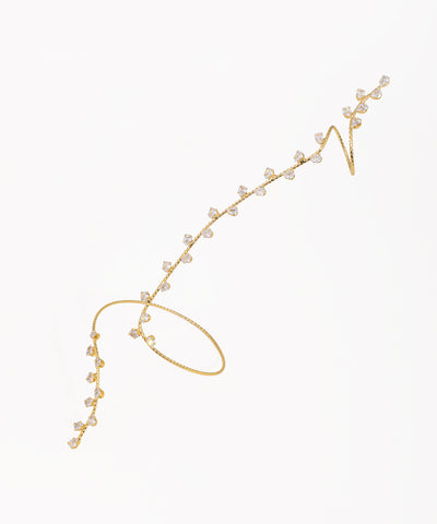 Distinctive Sparkling Vine Wrap Hand Cuffs | Stylika