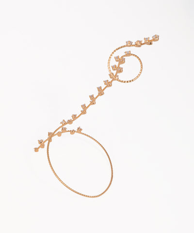 Distinctive Sparkling Vine Wrap Hand Cuffs | Stylika