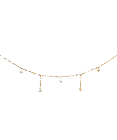 Minimalist Dainty Stone Drop Waist Chain | Stylika