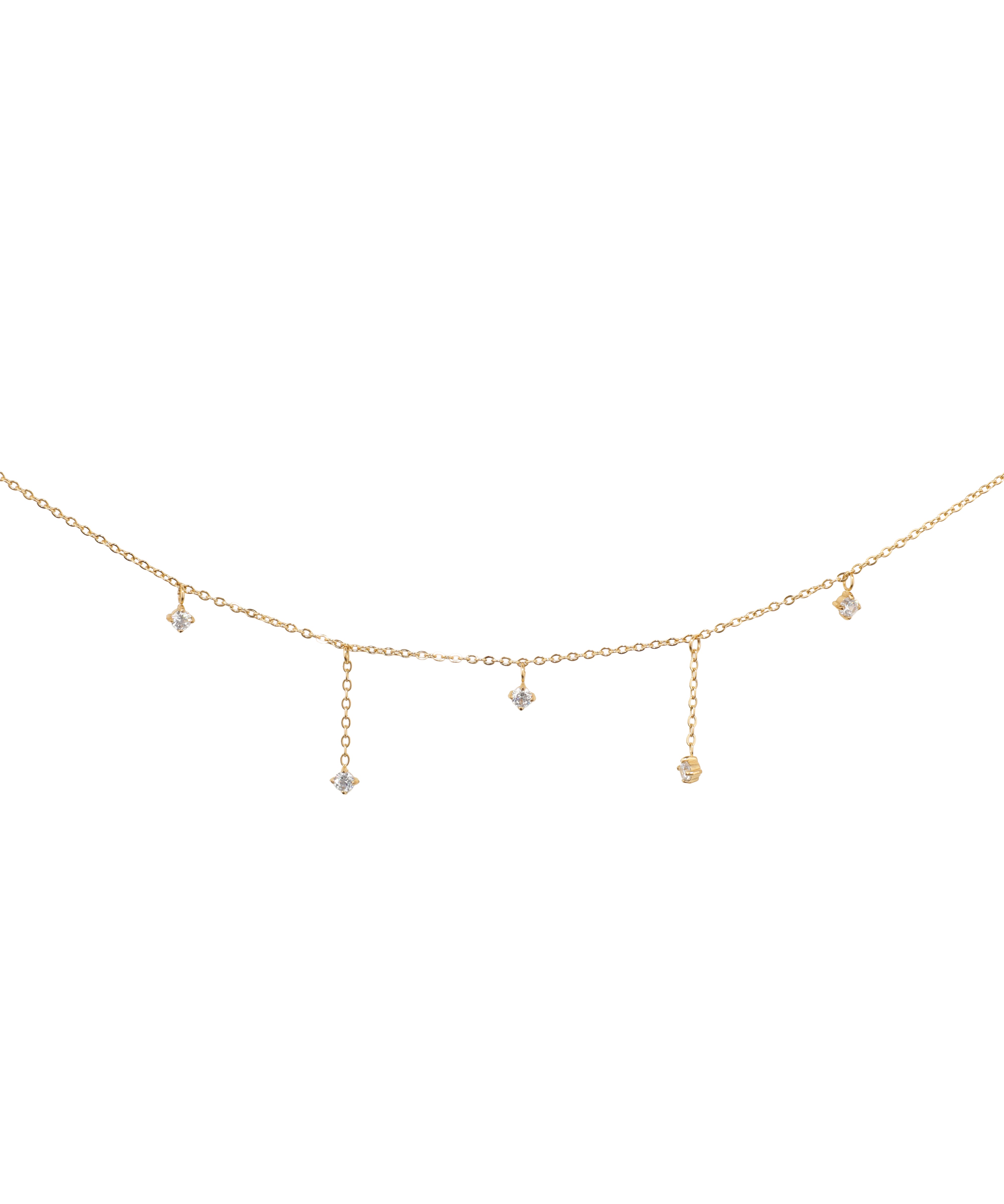 Minimalist Dainty Stone Drop Waist Chain | Stylika