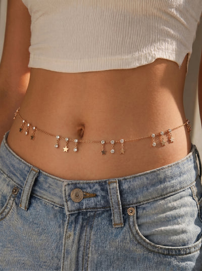 Star & Stone Charm Waist Chain | Stylika